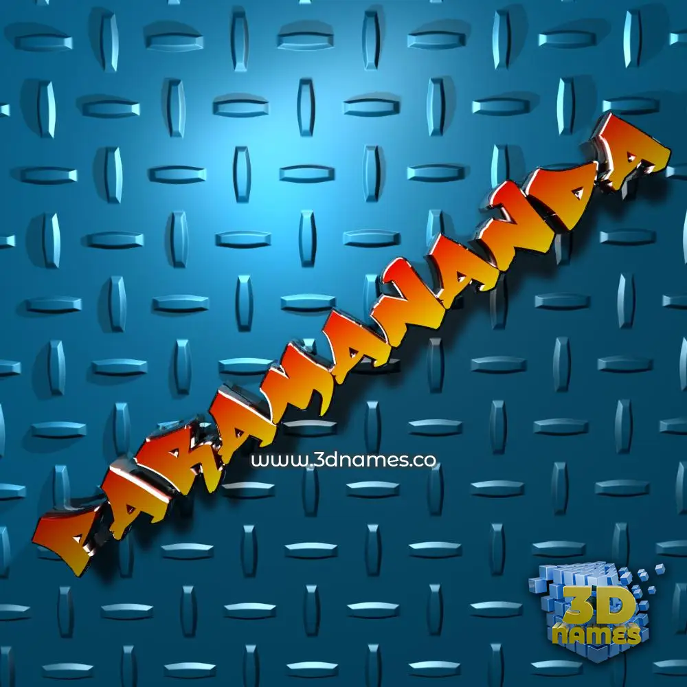 paramananda in Grid Style style - 3D name wallpaper