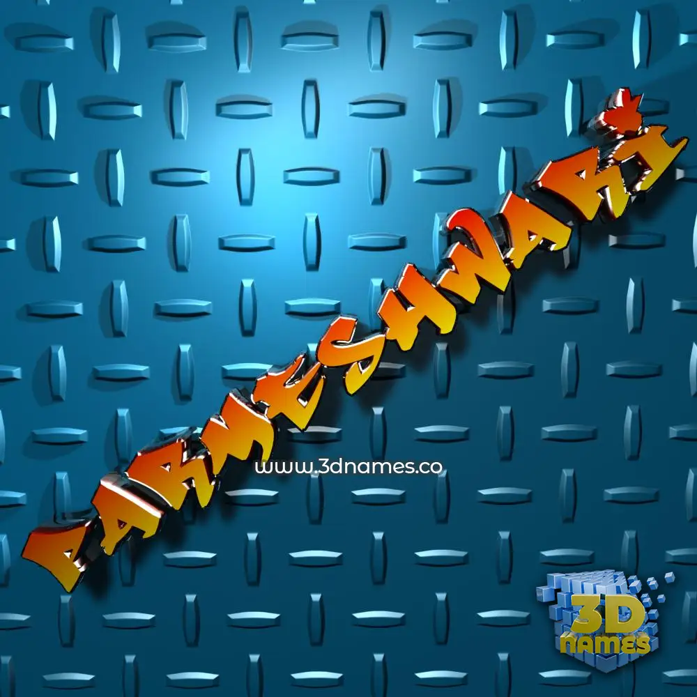 parmeshwari in Grid Style style - 3D name wallpaper