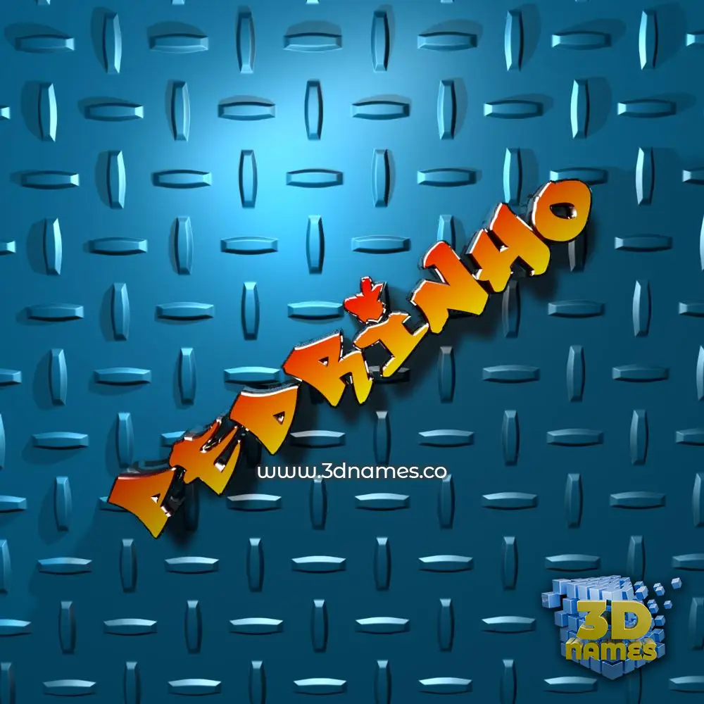 pedrinho in Grid Style style - 3D name wallpaper
