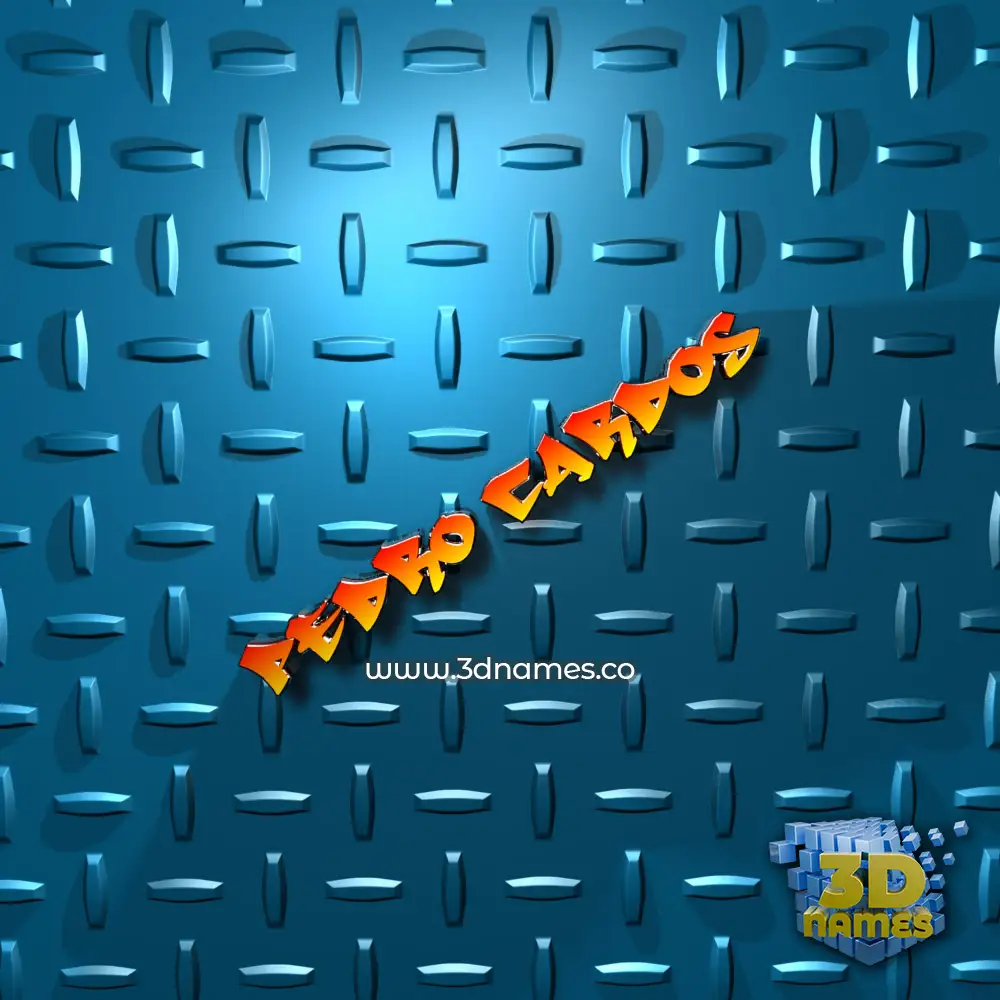 pedro cardos in Grid Style style - 3D name wallpaper
