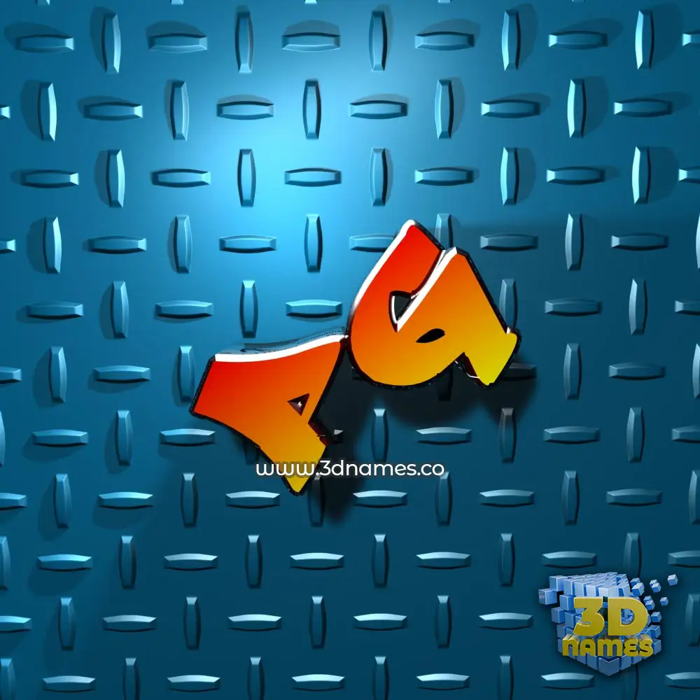 pg in Grid Style style - 3D name wallpaper