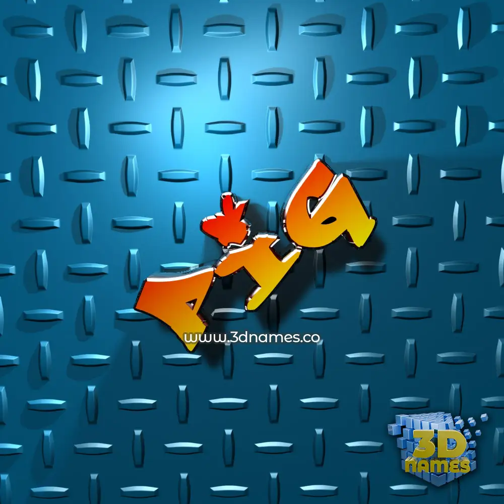 pig in Grid Style style - 3D name wallpaper