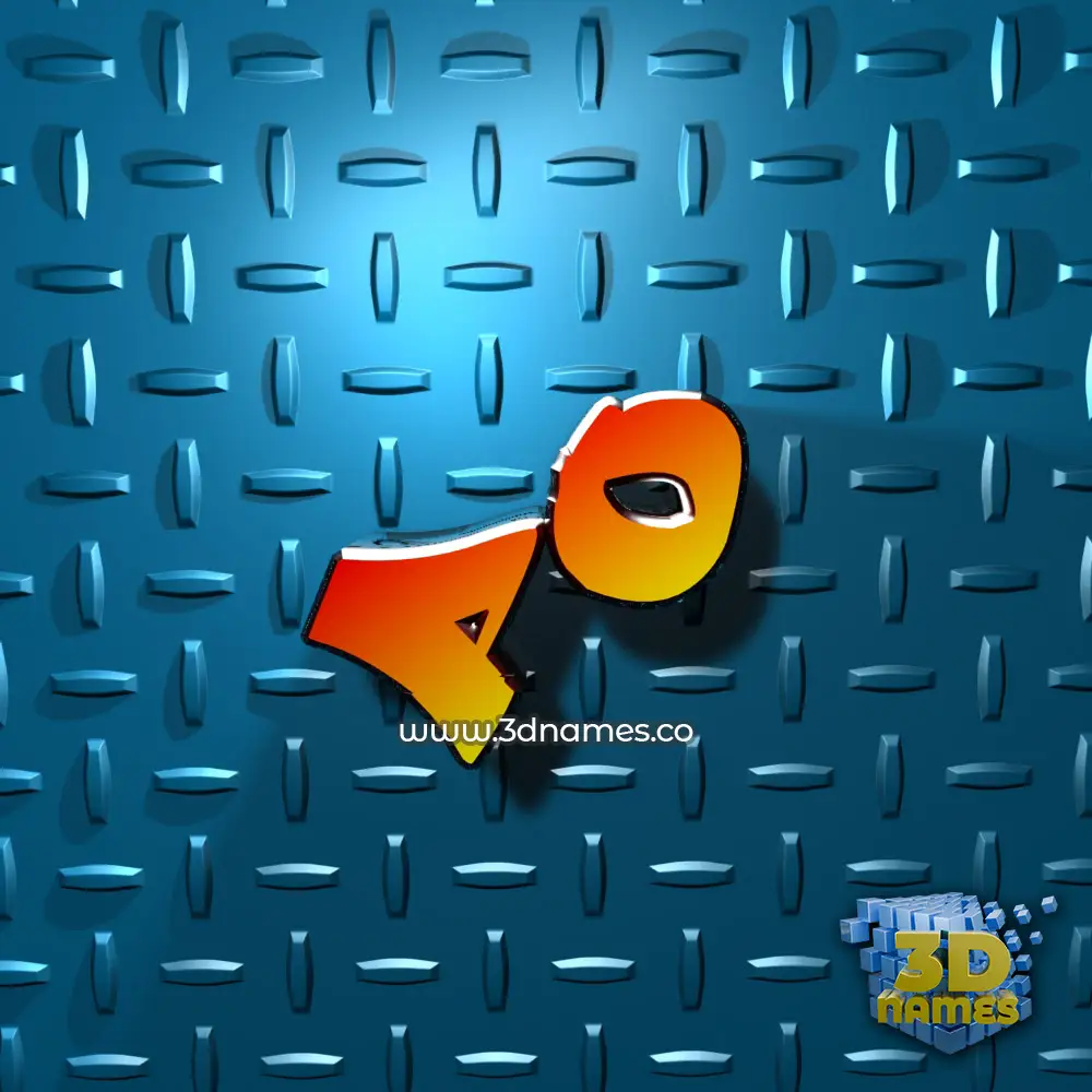 po in Grid Style style - 3D name wallpaper
