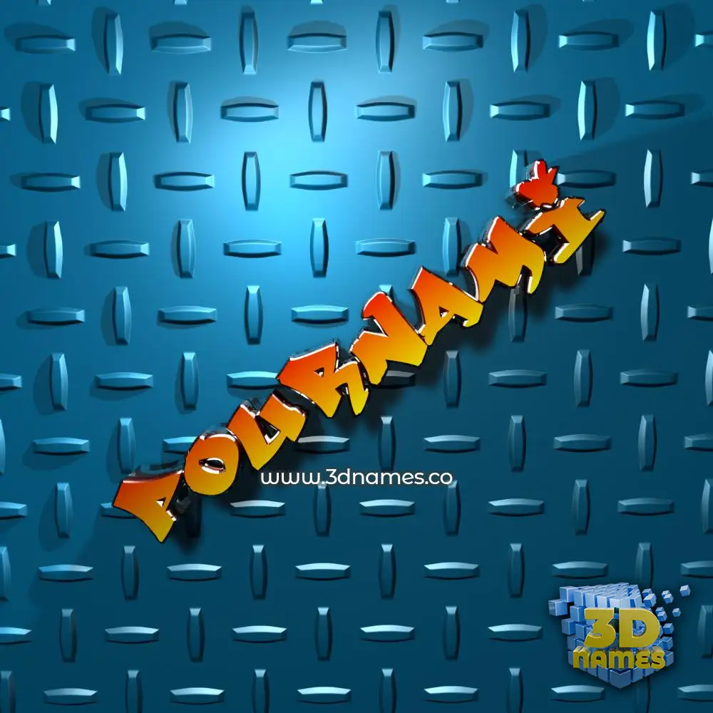 pournami in Grid Style style - 3D name wallpaper