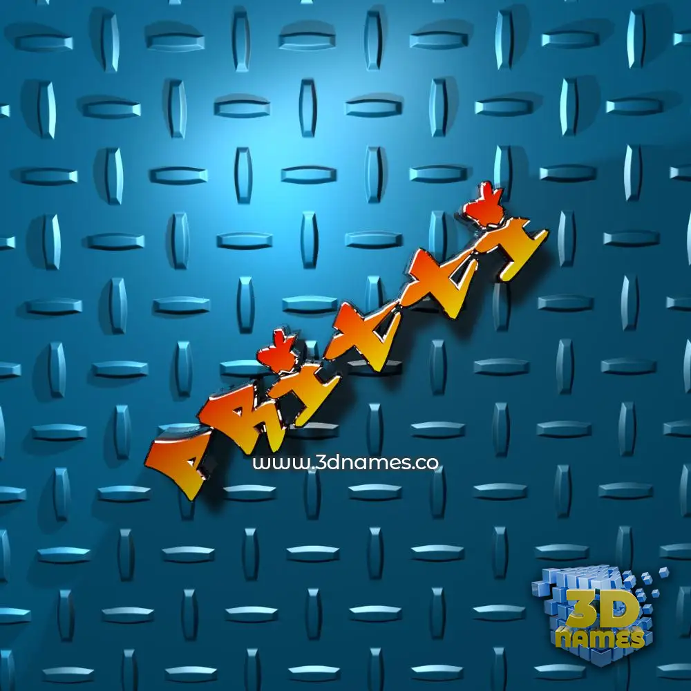 pritti in Grid Style style - 3D name wallpaper