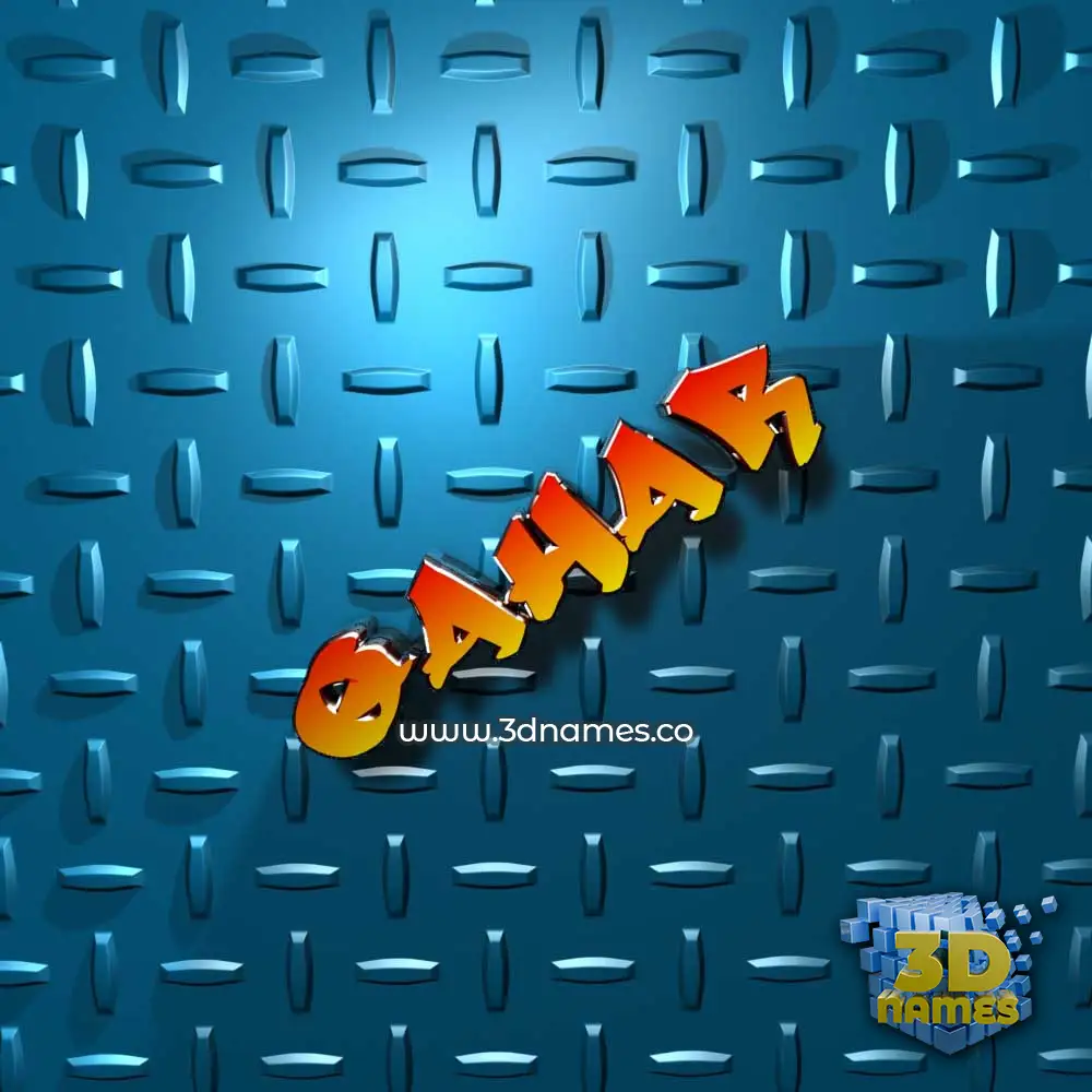 qahar in Grid Style style - 3D name wallpaper
