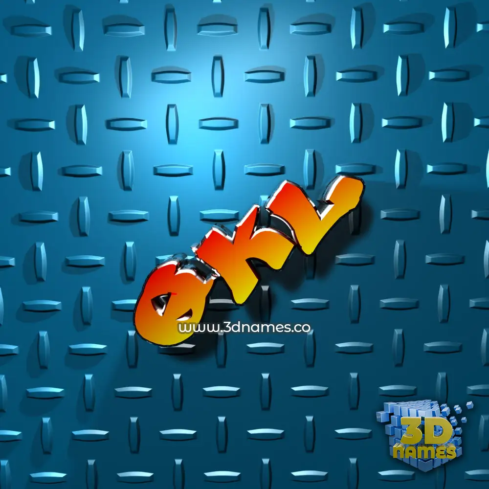 qkl in Grid Style style - 3D name wallpaper