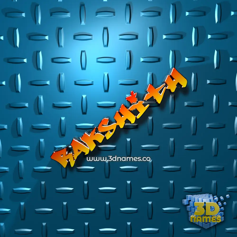 rakshith in Grid Style style - 3D name wallpaper