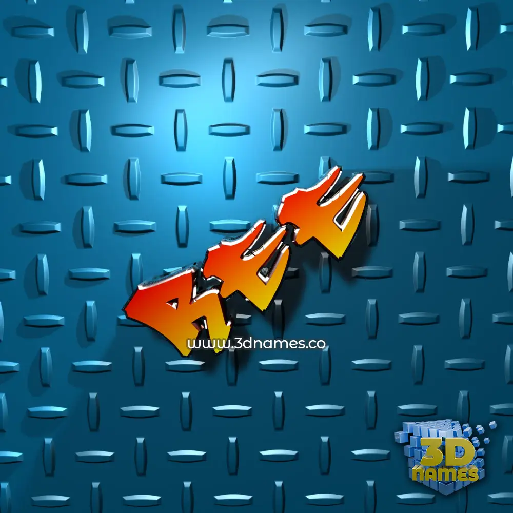 ree in Grid Style style - 3D name wallpaper