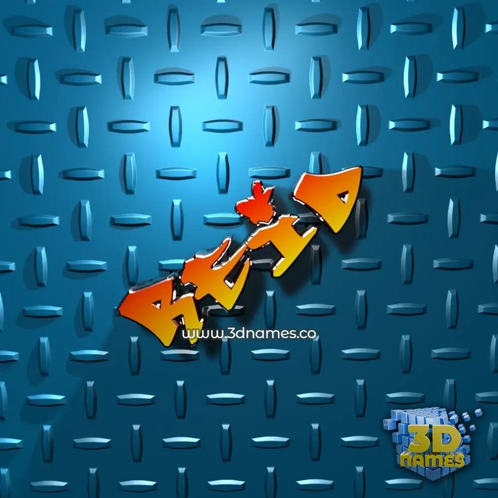 reid in Grid Style style - 3D name wallpaper