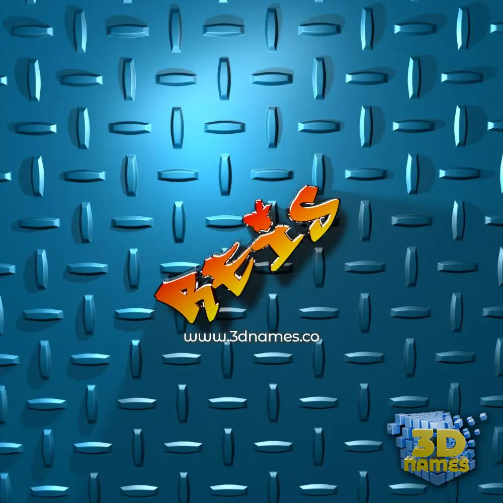 reis in Grid Style style - 3D name wallpaper