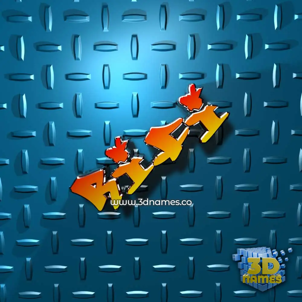 rifi in Grid Style style - 3D name wallpaper