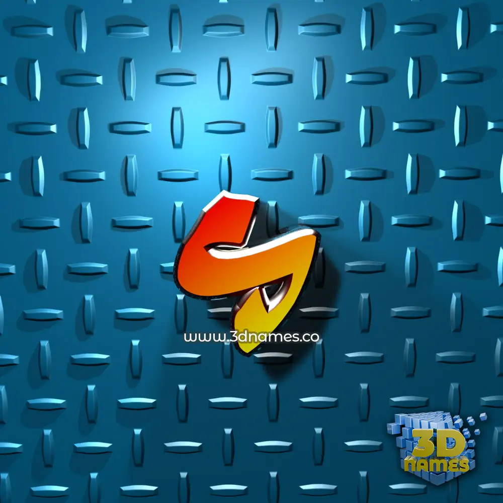 s in Grid Style style - 3D name wallpaper