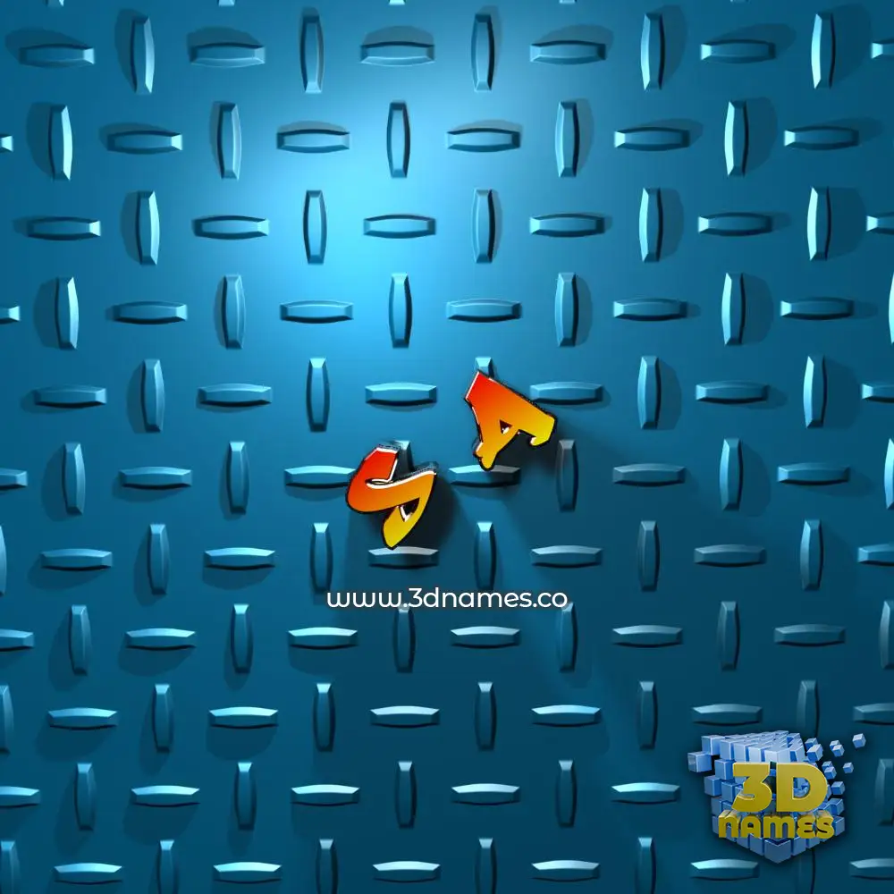 s a in Grid Style style - 3D name wallpaper