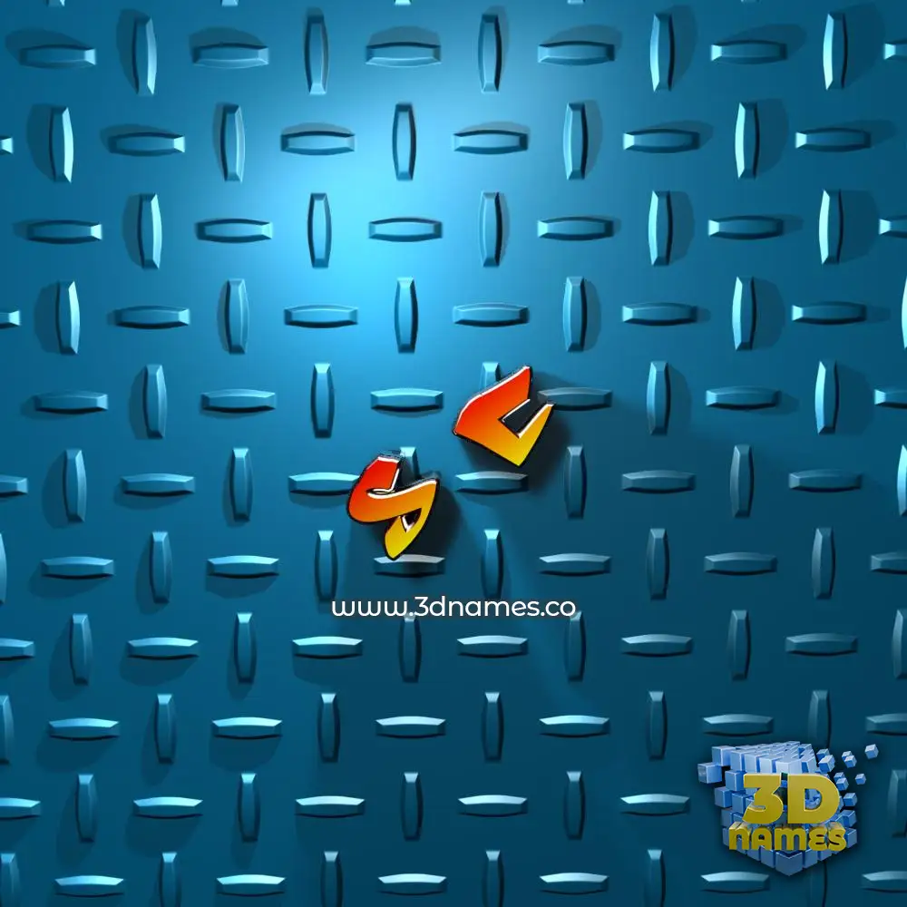 s c in Grid Style style - 3D name wallpaper
