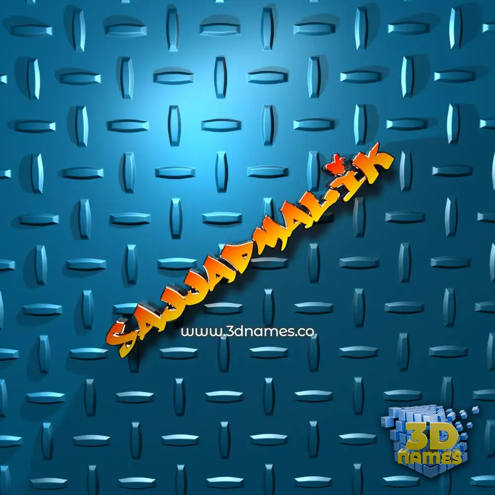 sajjadmalik in Grid Style style - 3D name wallpaper