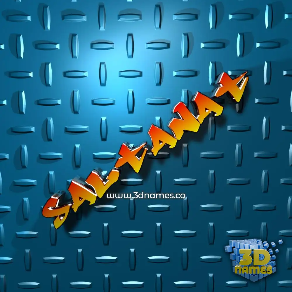 saltanat in Grid Style style - 3D name wallpaper