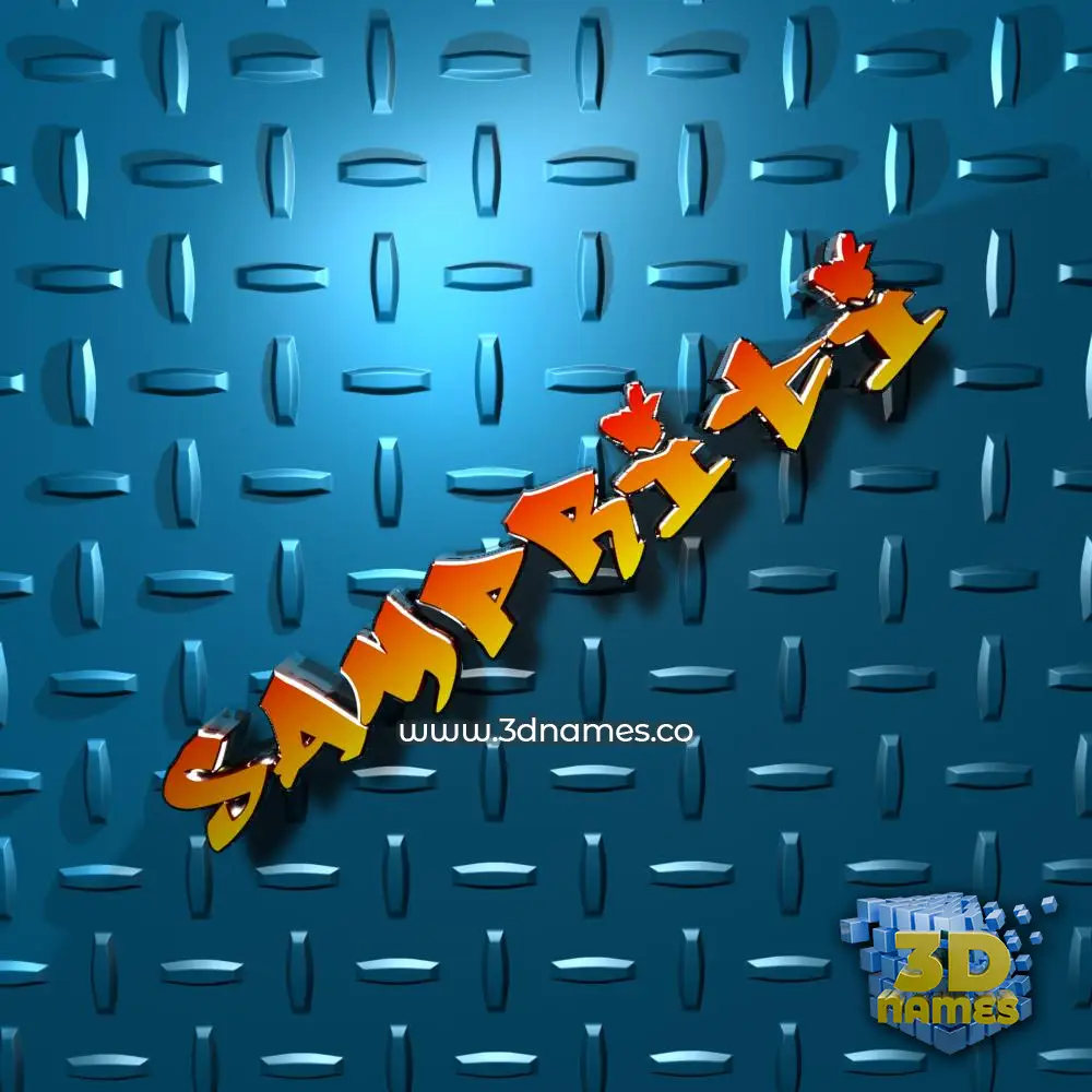 sampriti in Grid Style style - 3D name wallpaper