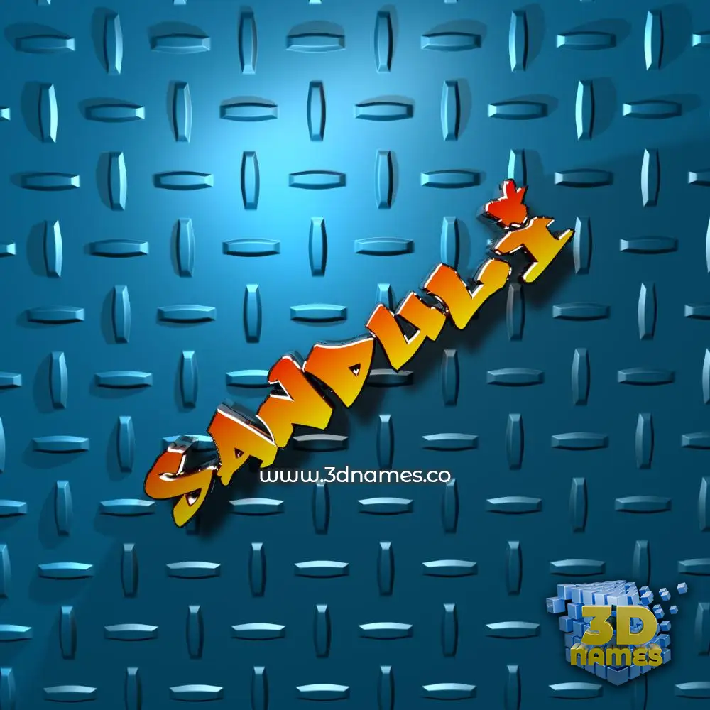 sanduli in Grid Style style - 3D name wallpaper