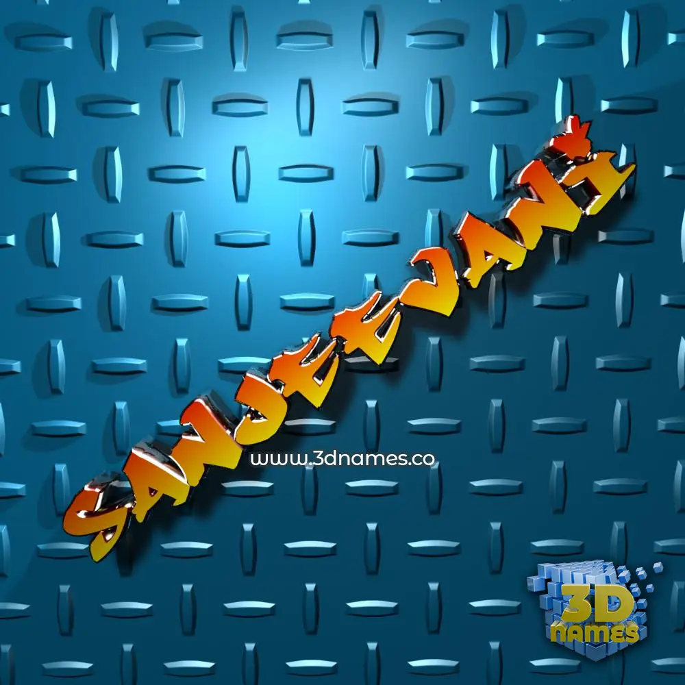 sanjeevani in Grid Style style - 3D name wallpaper