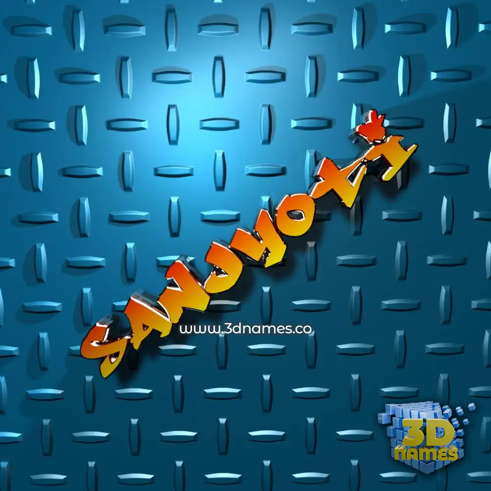 sanjyoti in Grid Style style - 3D name wallpaper