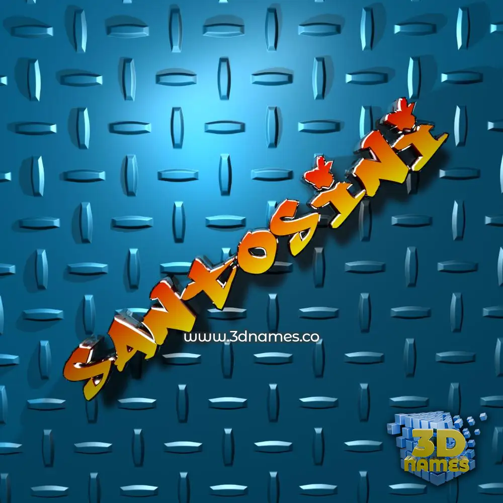 santosini in Grid Style style - 3D name wallpaper