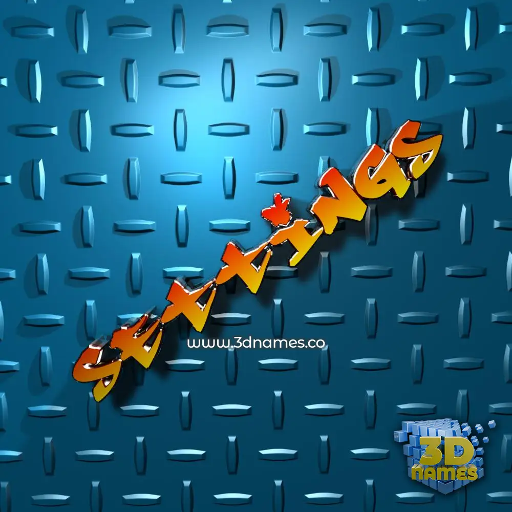 settings in Grid Style style - 3D name wallpaper