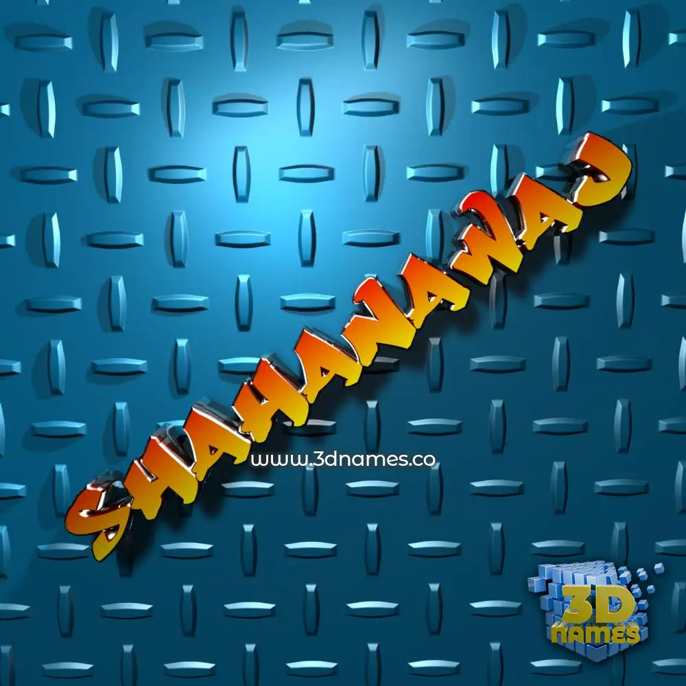 shahanawaj in Grid Style style - 3D name wallpaper