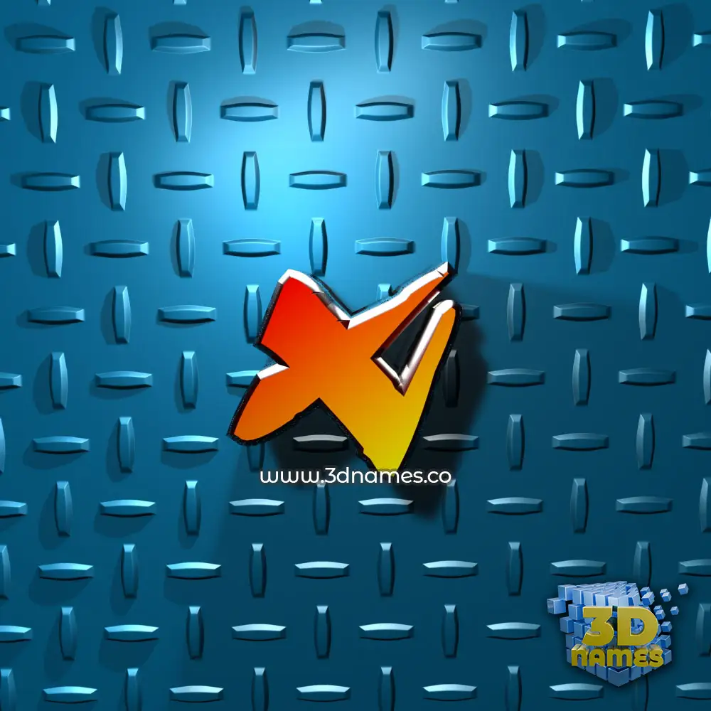 t in Grid Style style - 3D name wallpaper