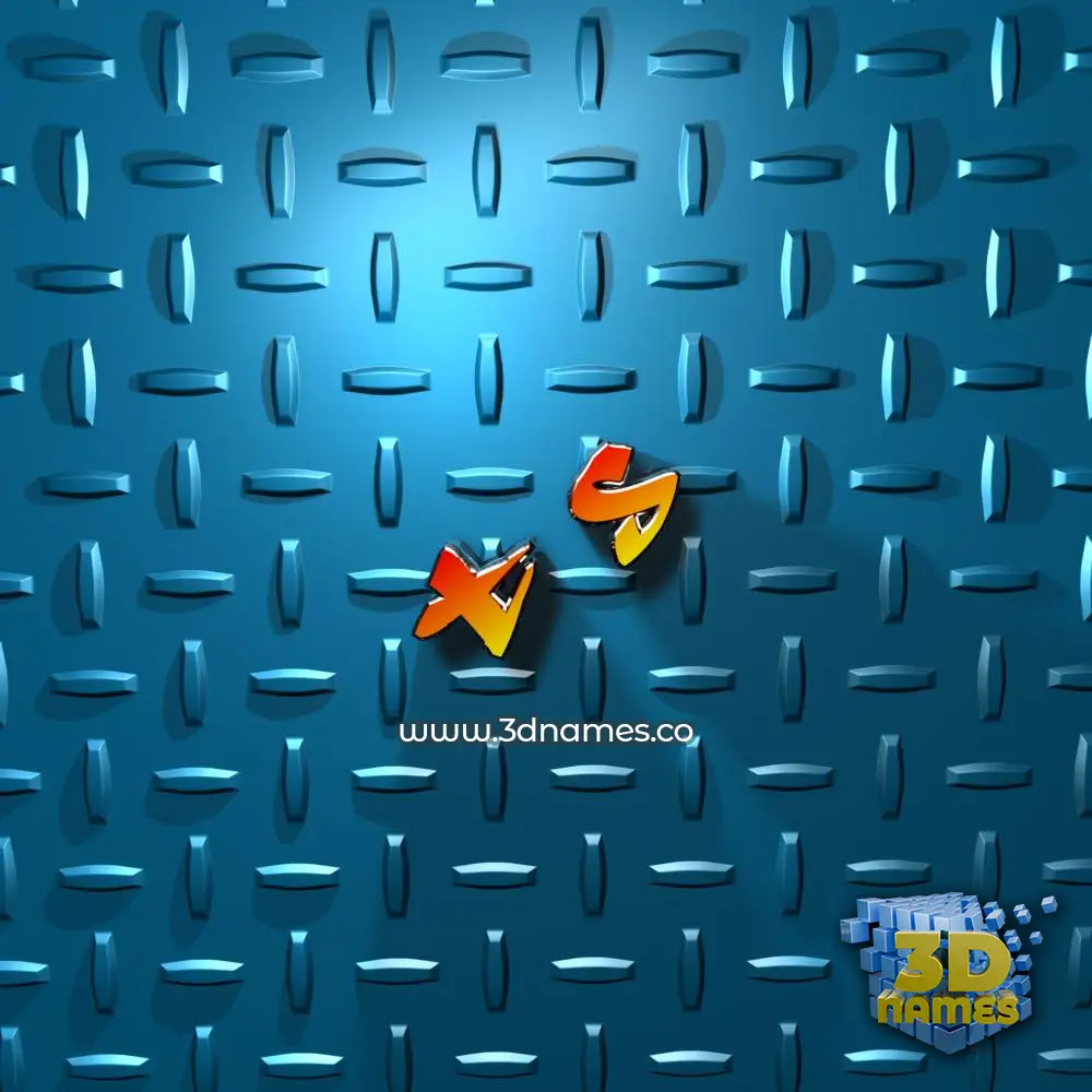 t s in Grid Style style - 3D name wallpaper