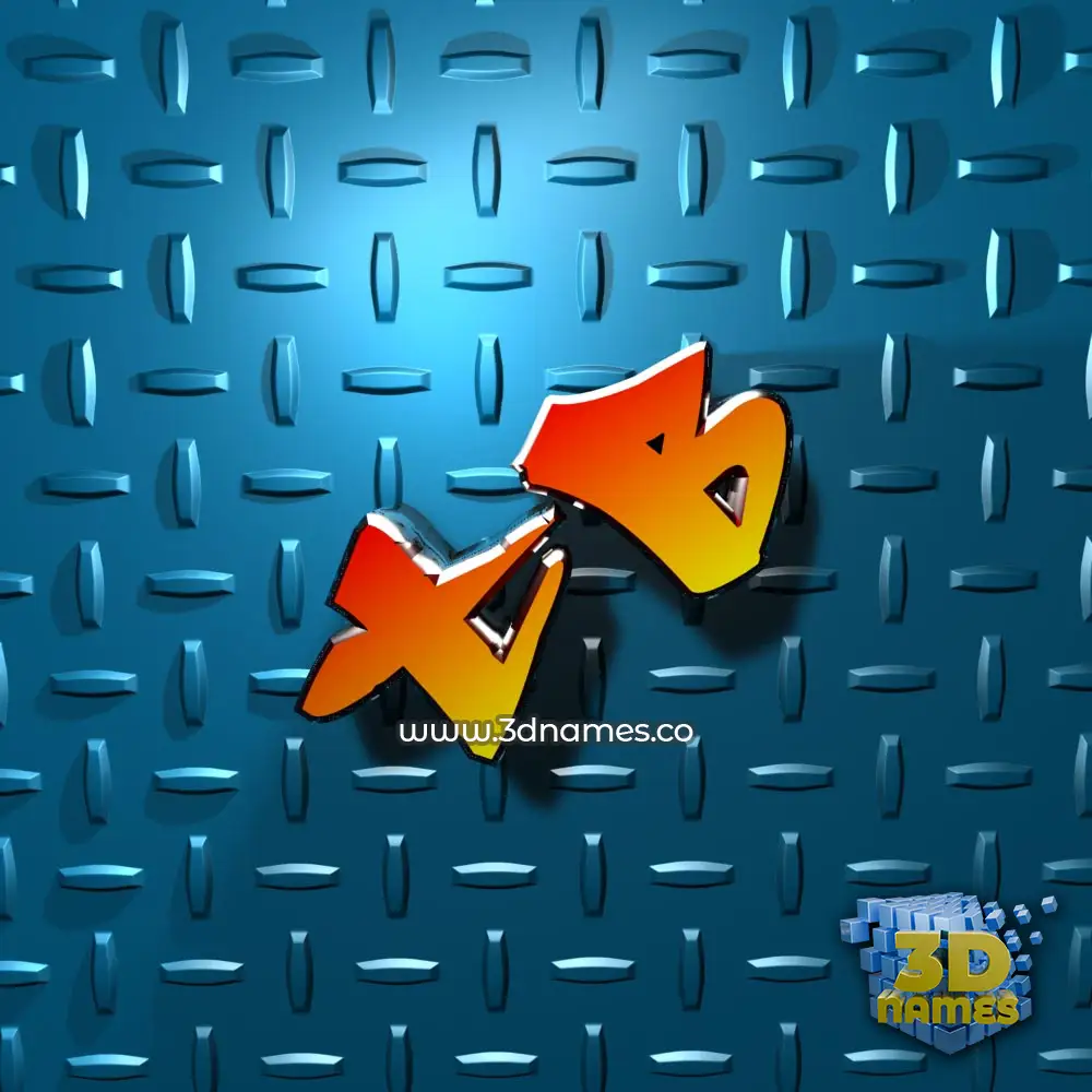 tb in Grid Style style - 3D name wallpaper