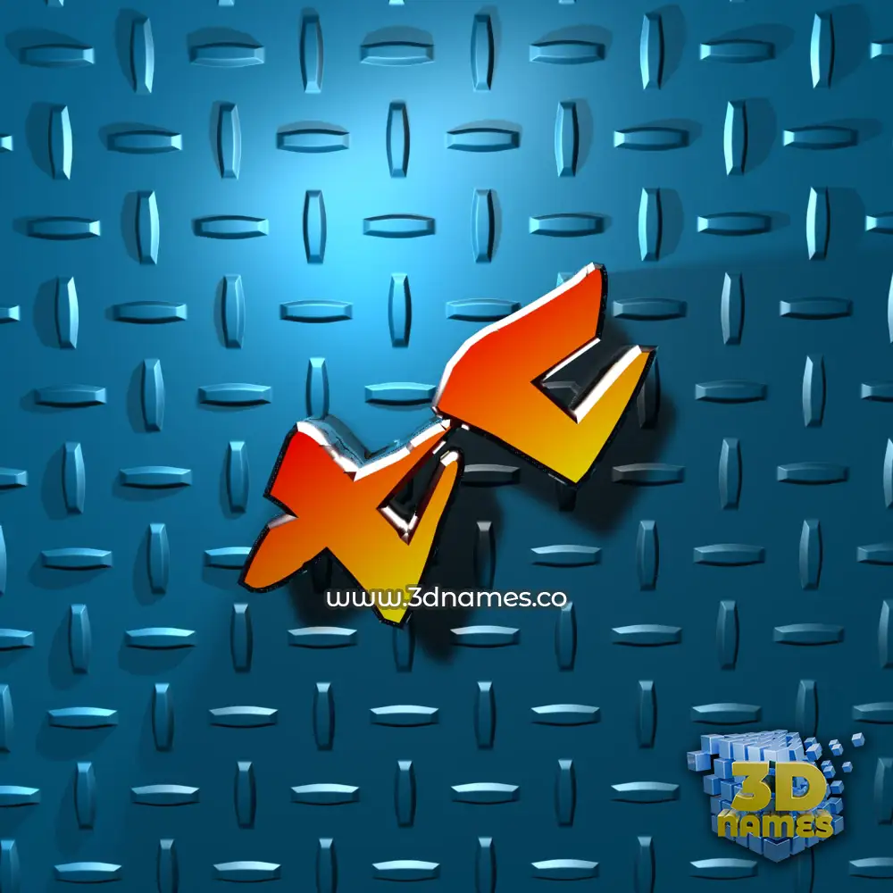 tc in Grid Style style - 3D name wallpaper