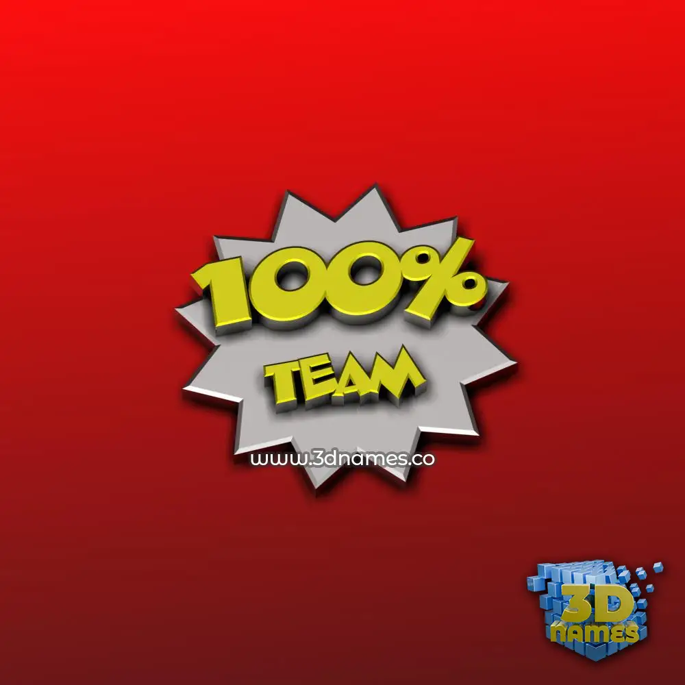 team in Grid Style style - 3D name wallpaper