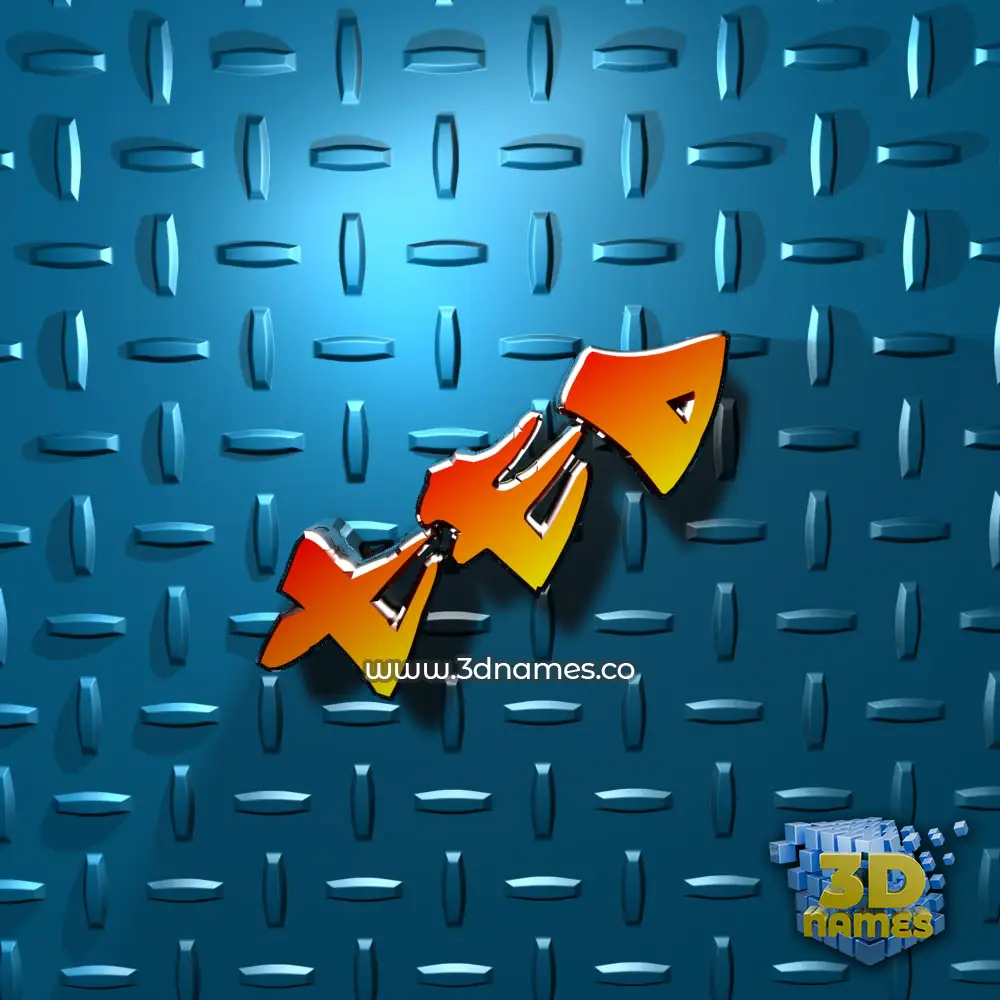 ted in Grid Style style - 3D name wallpaper