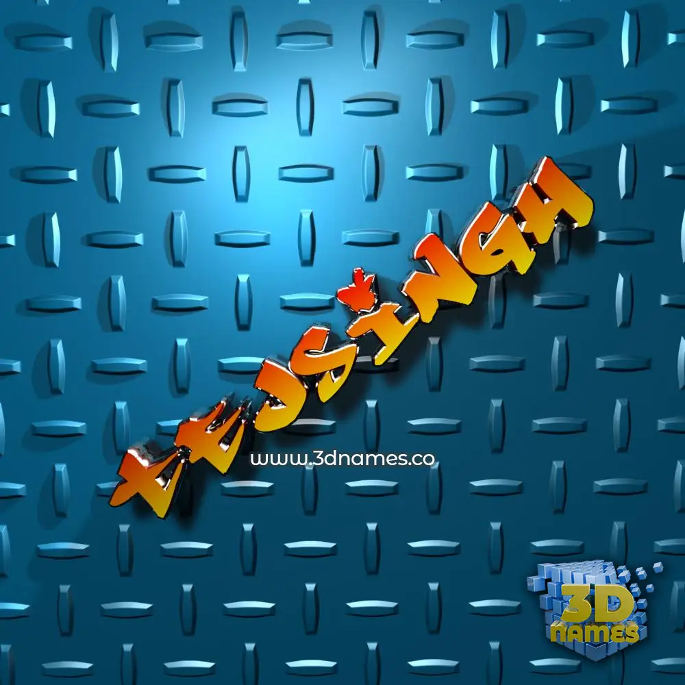 tejsingh in Grid Style style - 3D name wallpaper