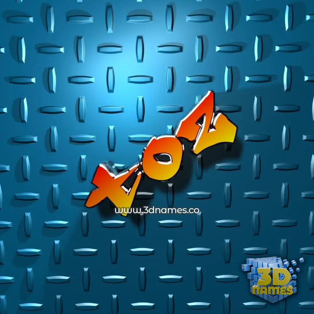 toz in Grid Style style - 3D name wallpaper