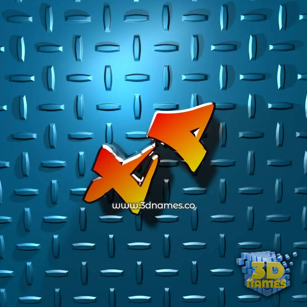 tp in Grid Style style - 3D name wallpaper