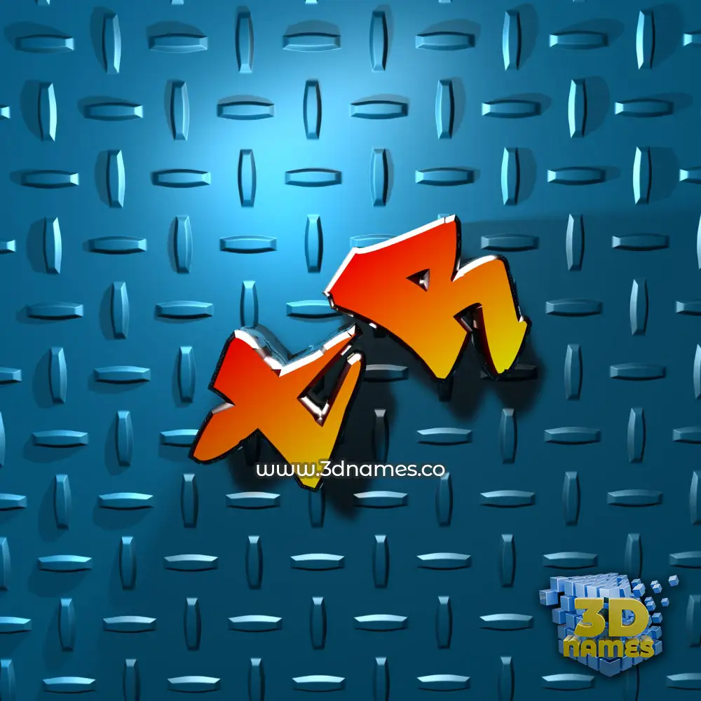tr in Grid Style style - 3D name wallpaper