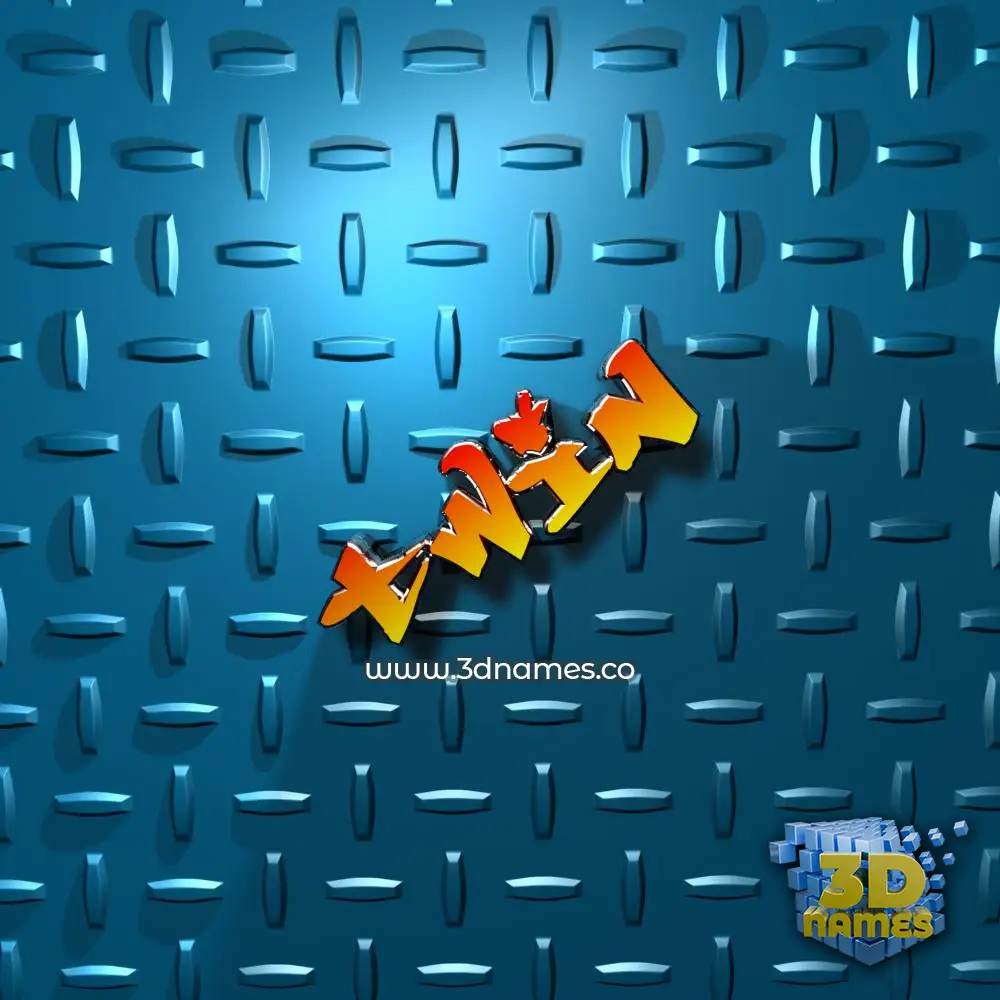 twin in Grid Style style - 3D name wallpaper