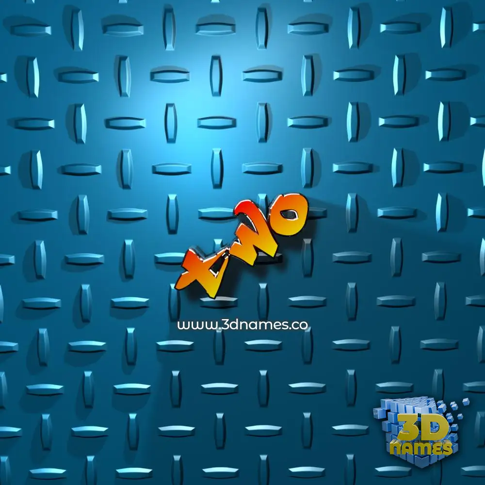 two in Grid Style style - 3D name wallpaper