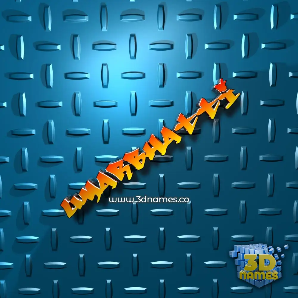 umarbhatti in Grid Style style - 3D name wallpaper