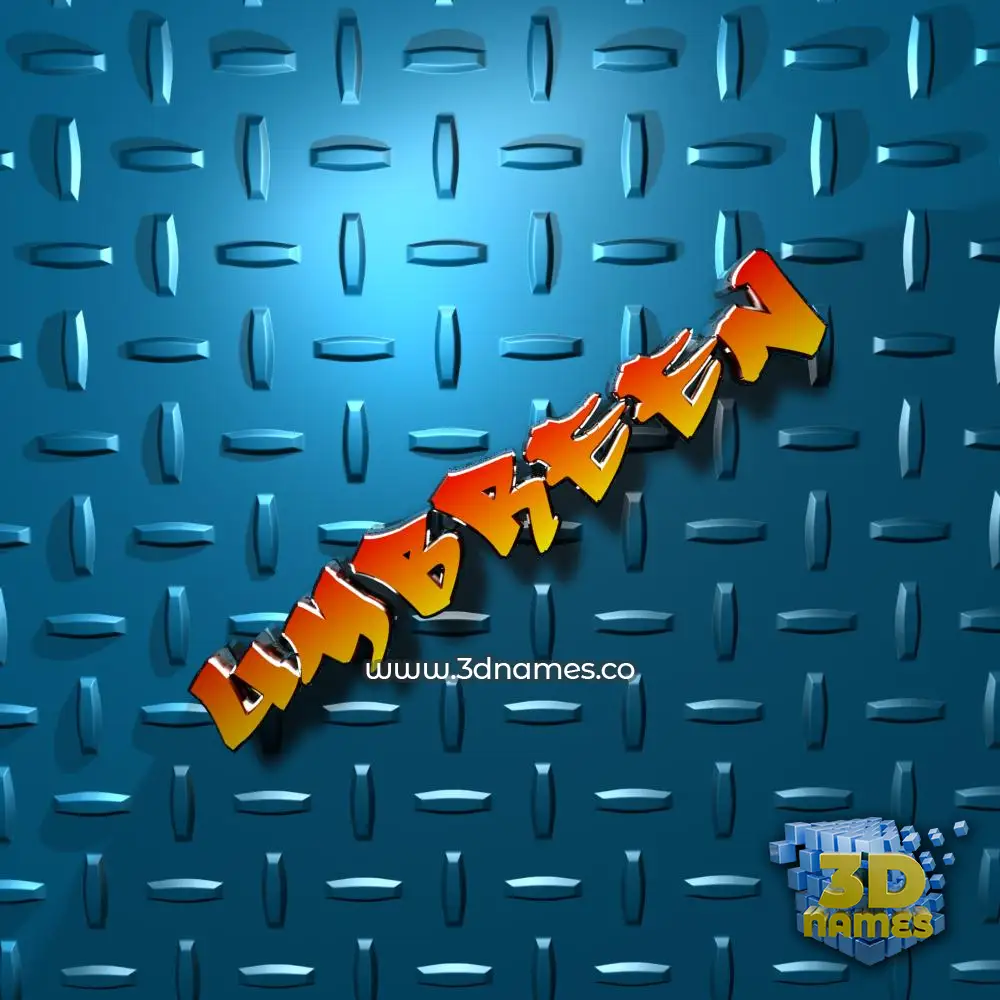 umbreen in Grid Style style - 3D name wallpaper