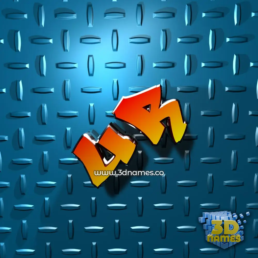 ur in Grid Style style - 3D name wallpaper