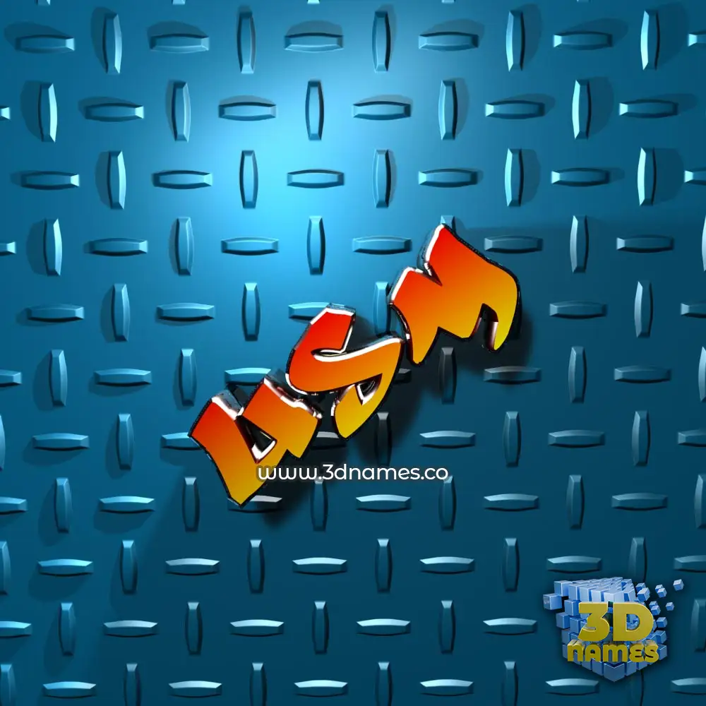 usm in Grid Style style - 3D name wallpaper