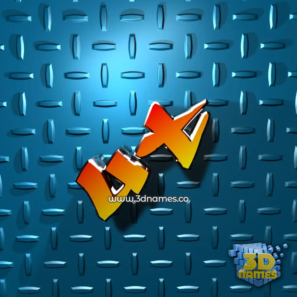 ut in Grid Style style - 3D name wallpaper