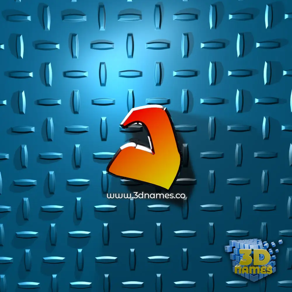 v in Grid Style style - 3D name wallpaper