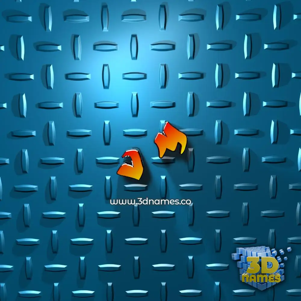v m in Grid Style style - 3D name wallpaper