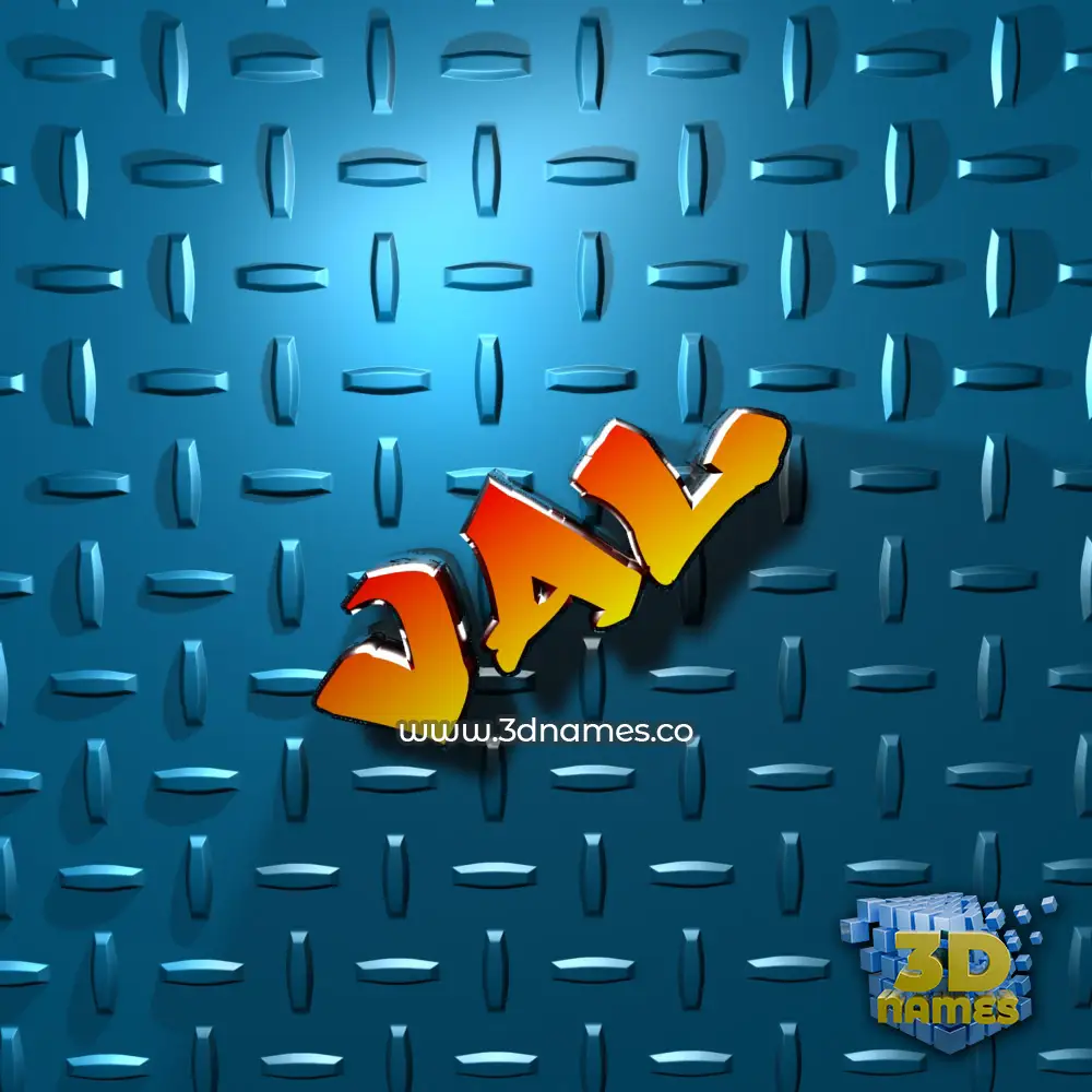 val in Grid Style style - 3D name wallpaper