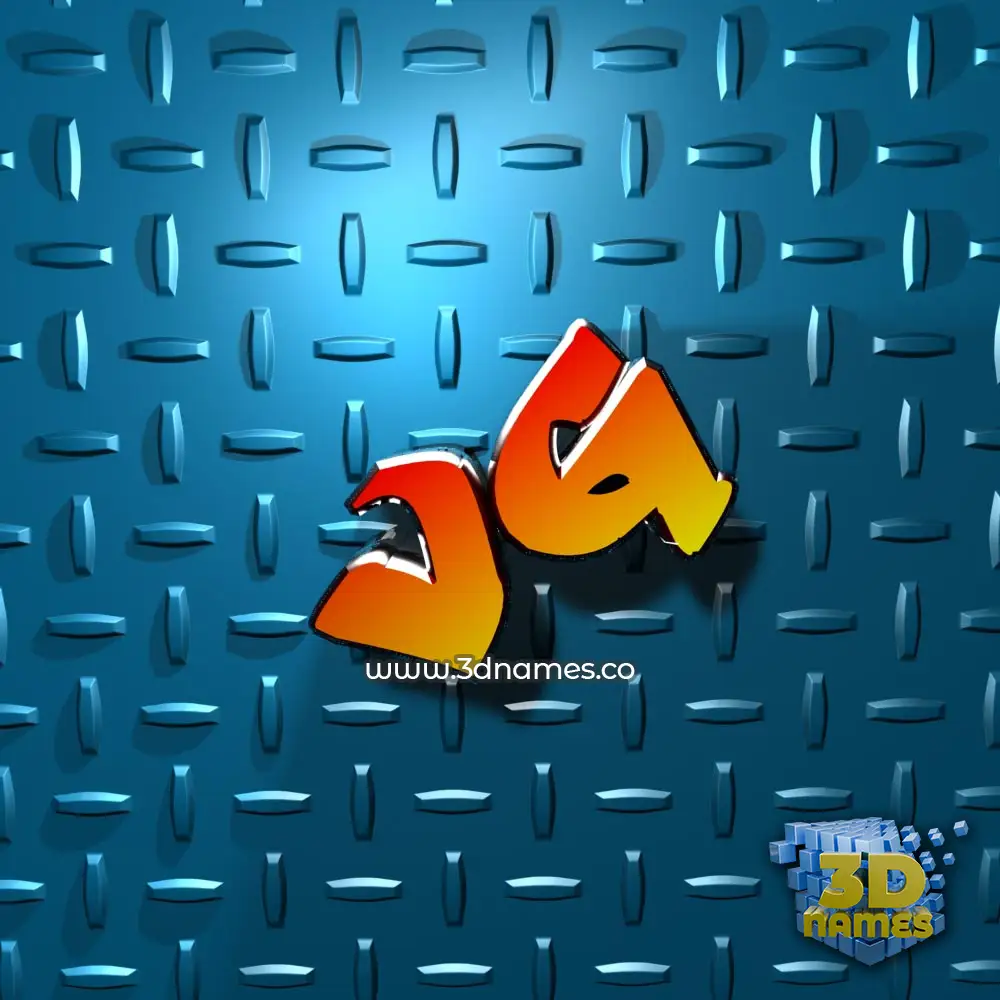 vg in Grid Style style - 3D name wallpaper