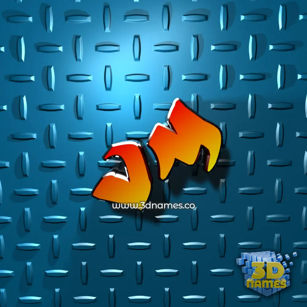 vm in Grid Style style - 3D name wallpaper